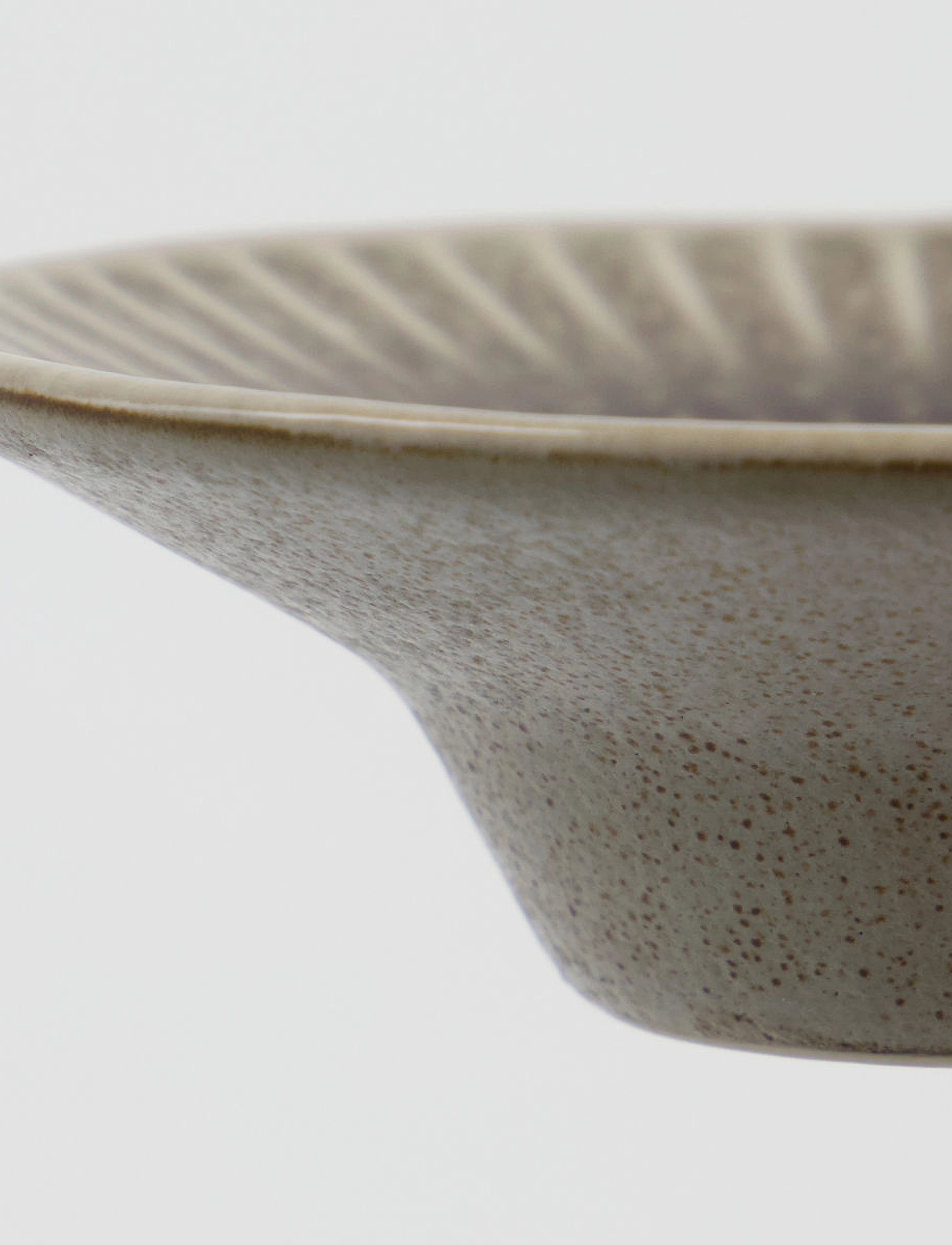 house doctor - Egg cup, HDPleat, Grey, Brown - Æggebægre - grey/brown - 3