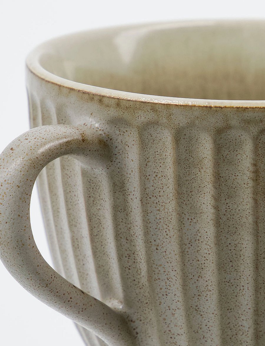 house doctor - Mug, HDPleat, Grey, Brown - kohvitassid - grey/brown - 3