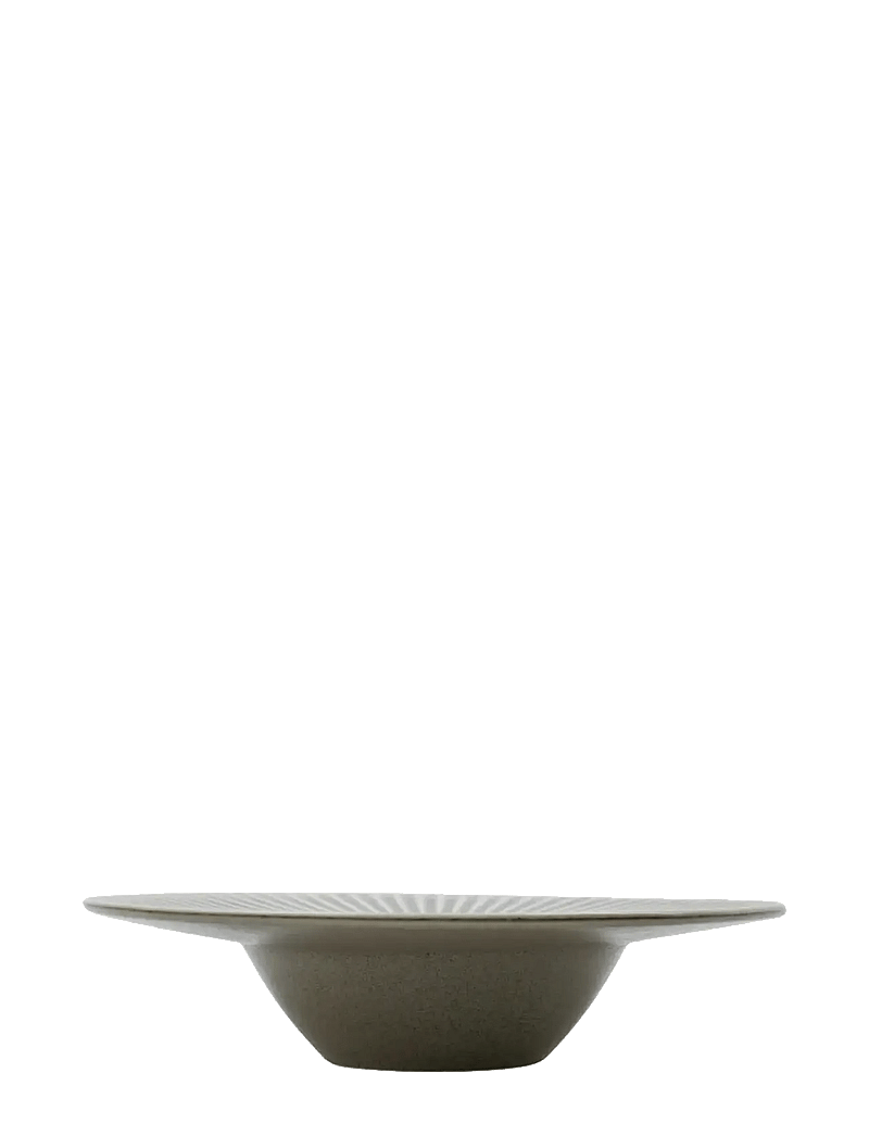 house doctor - Pasta plate, HDPleat, Grey, Brown - nudelteller - grey/brown - 1