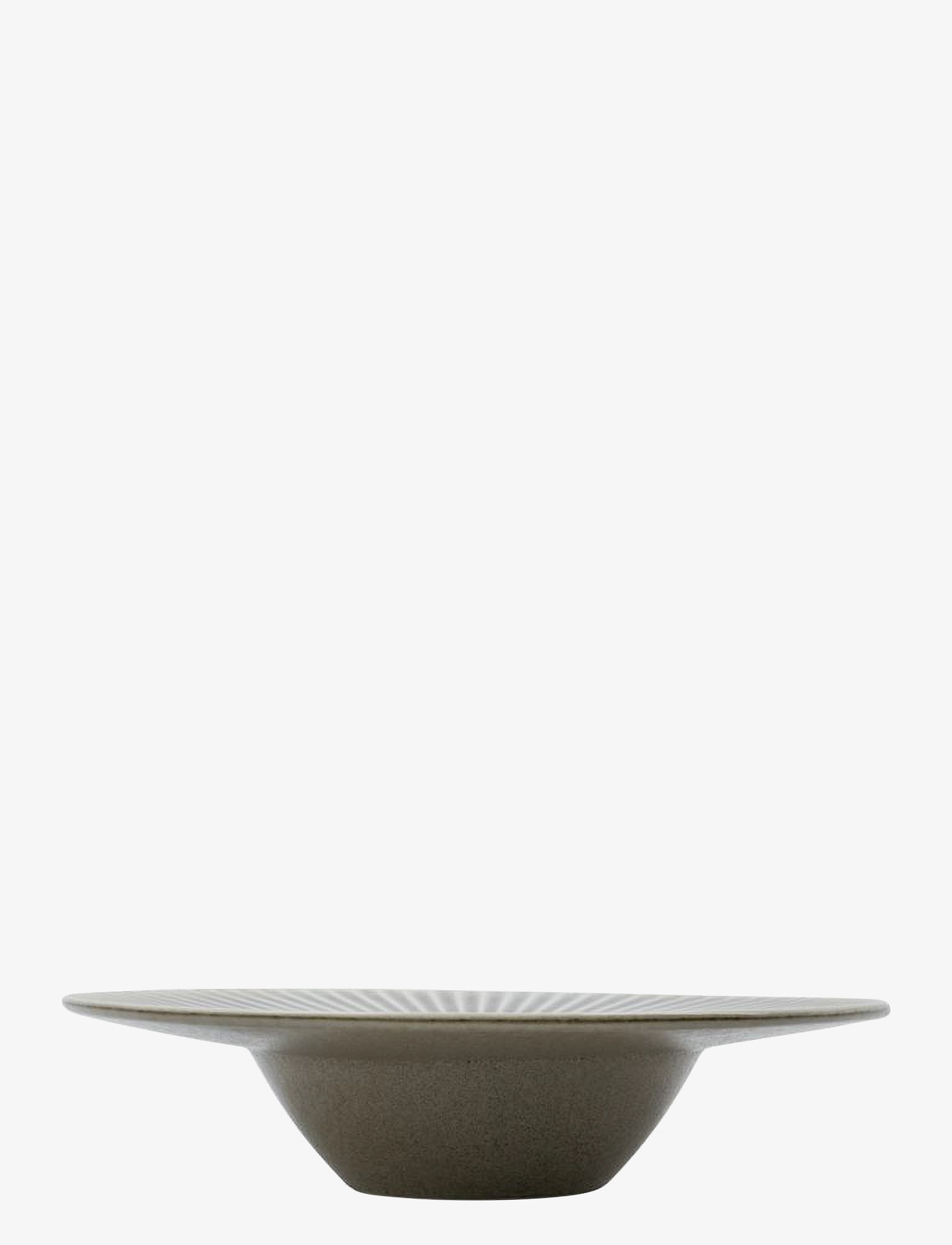house doctor - Pastatallerken, HDPleat, Grå/Brun - pastatallerkner - grey/brown - 2
