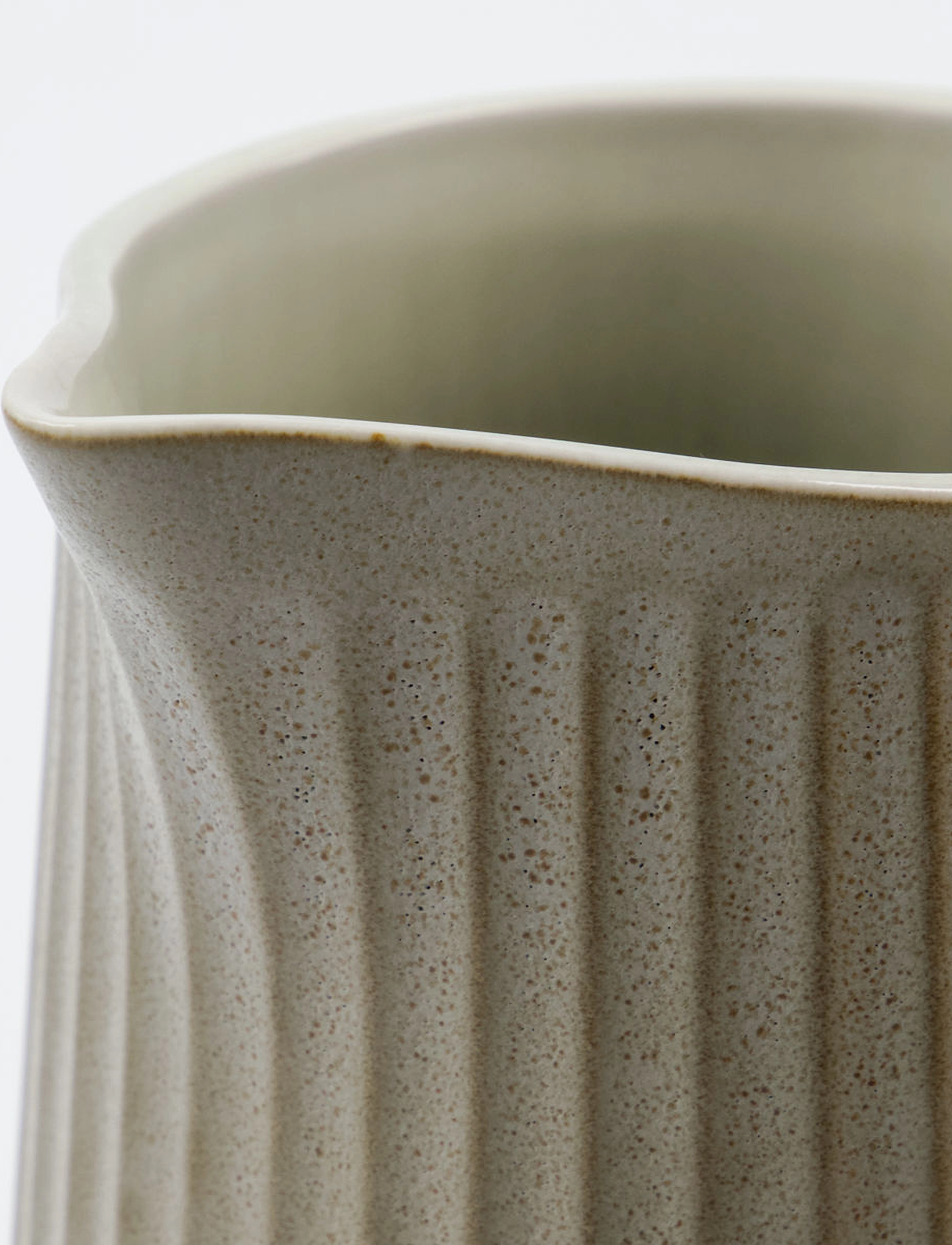 house doctor - Jug, HDPleat, Grey, Brown - vandkarafler - grey/brown - 3