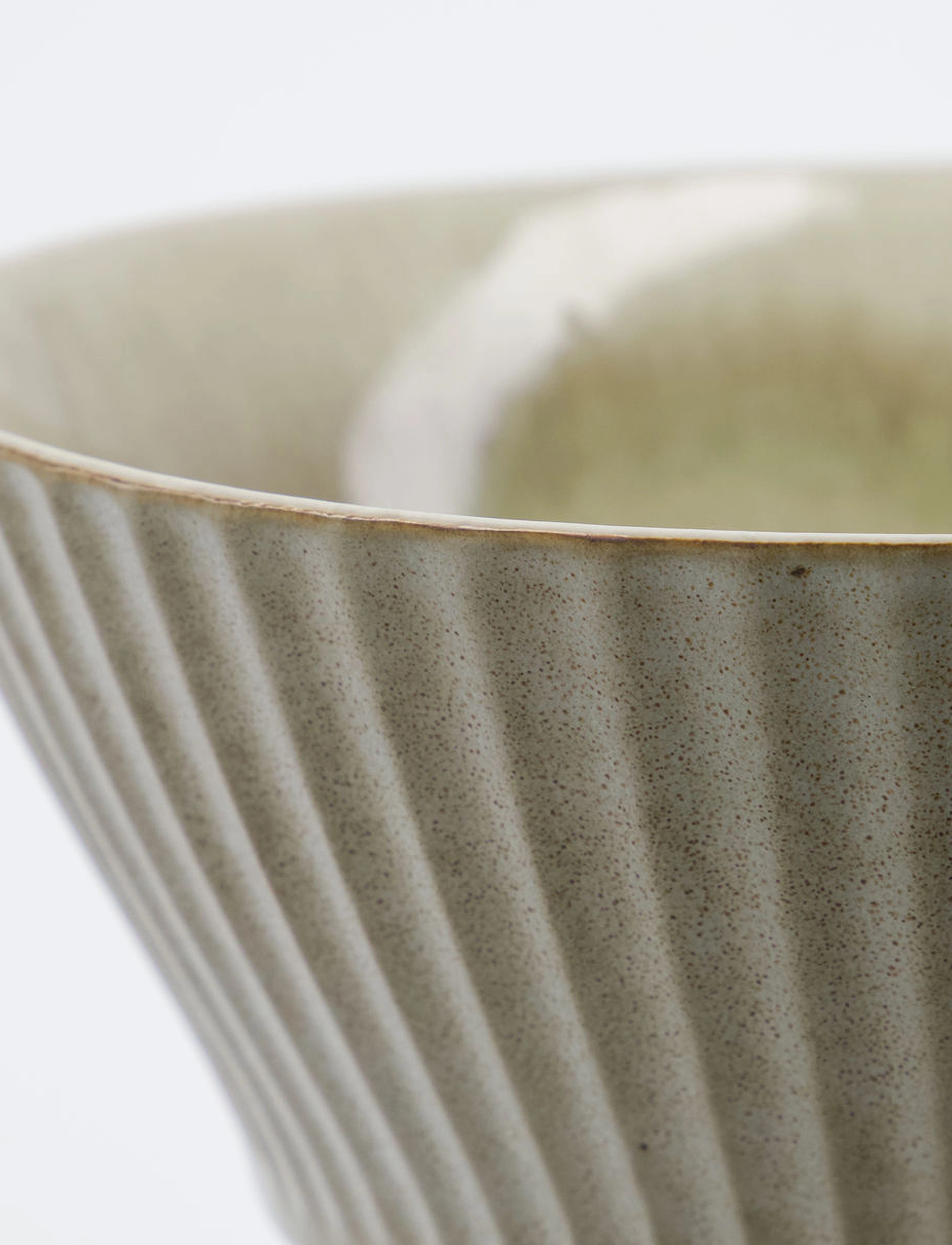 house doctor - Bowl, HDPleat, Grey, Brown - morgenmadsskåle - grey/brown - 2