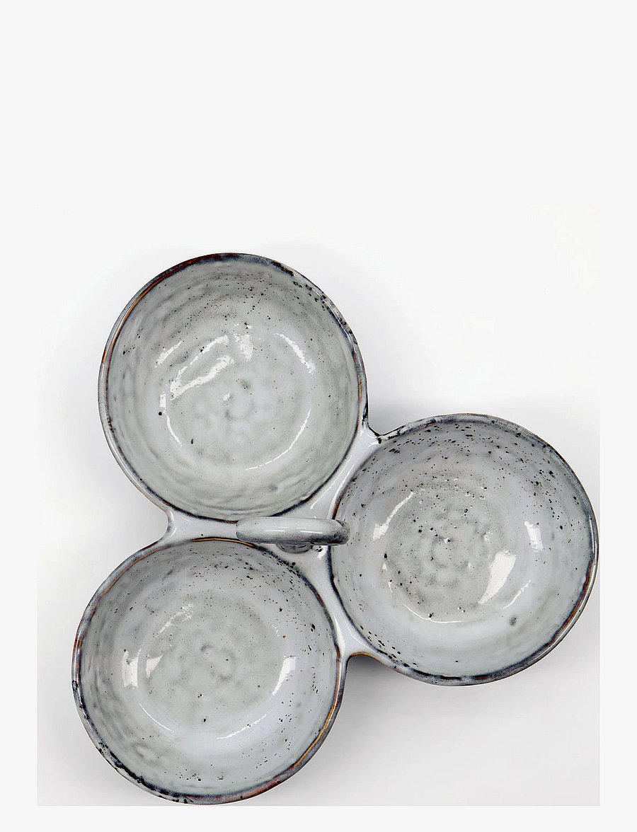 house doctor - Serving bowls, HDRustic, Grey, Blue - servierschalen - grey/blue - 3