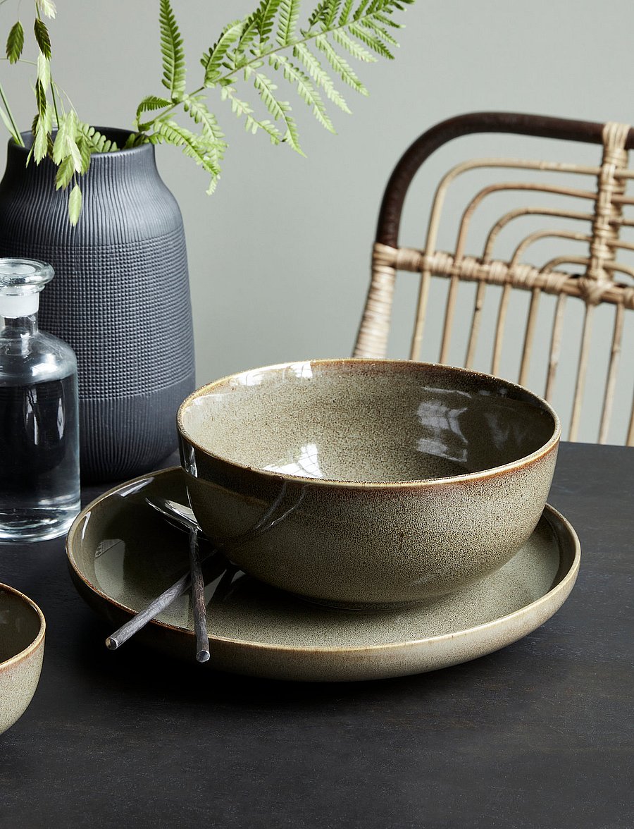 house doctor - Bowl, HDLake, Green - green - 0