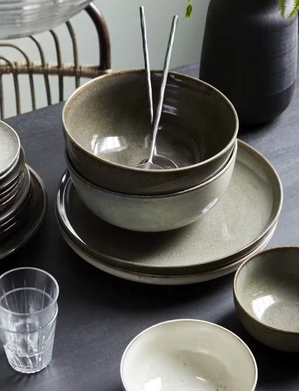 house doctor - Lake Cake plate - frühstücksteller - grey - 1