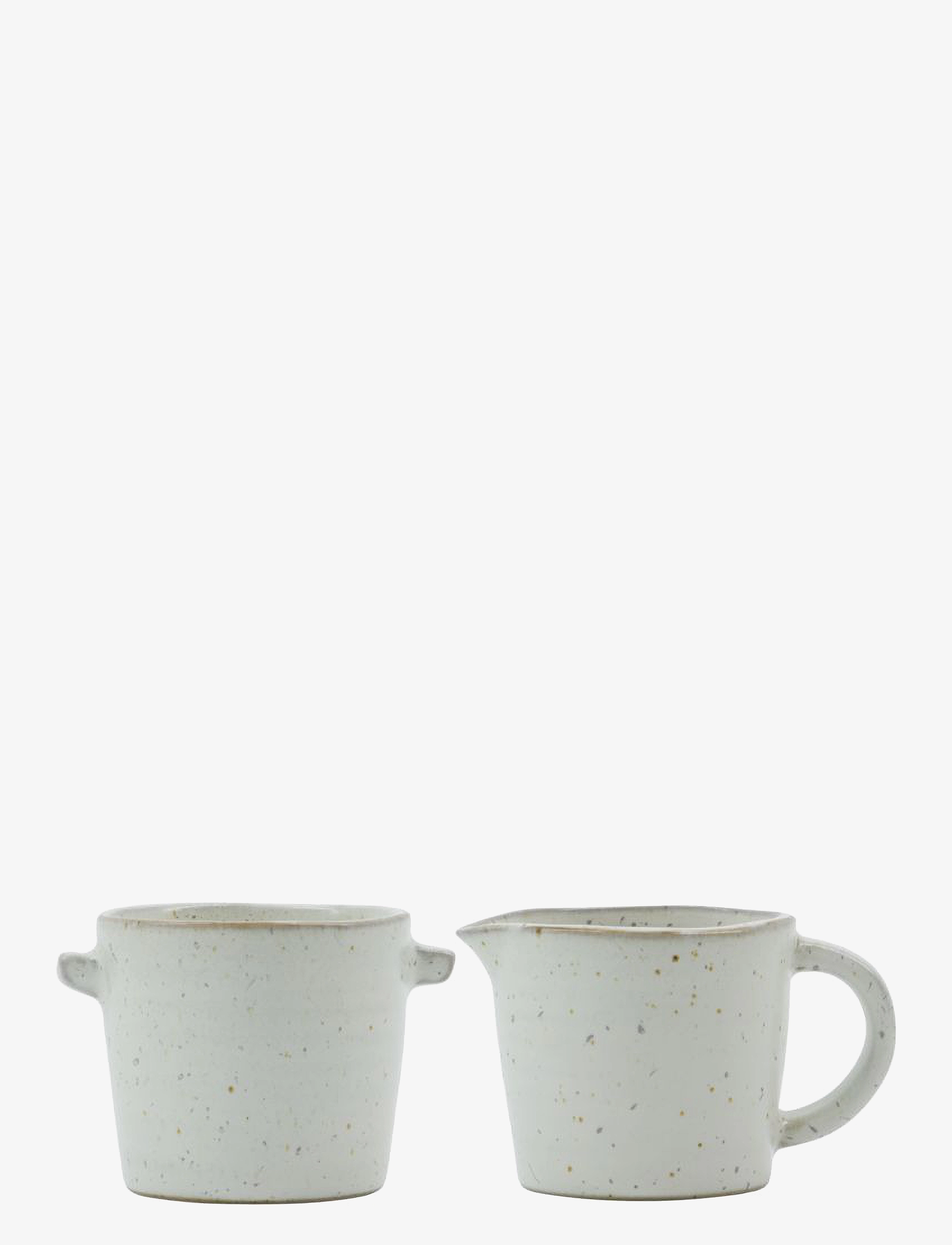 house doctor Milk Jar & Sugar Bowl, Hdpion, Grey, Mælkekande, Grå, Str: 6X6X5.5CM