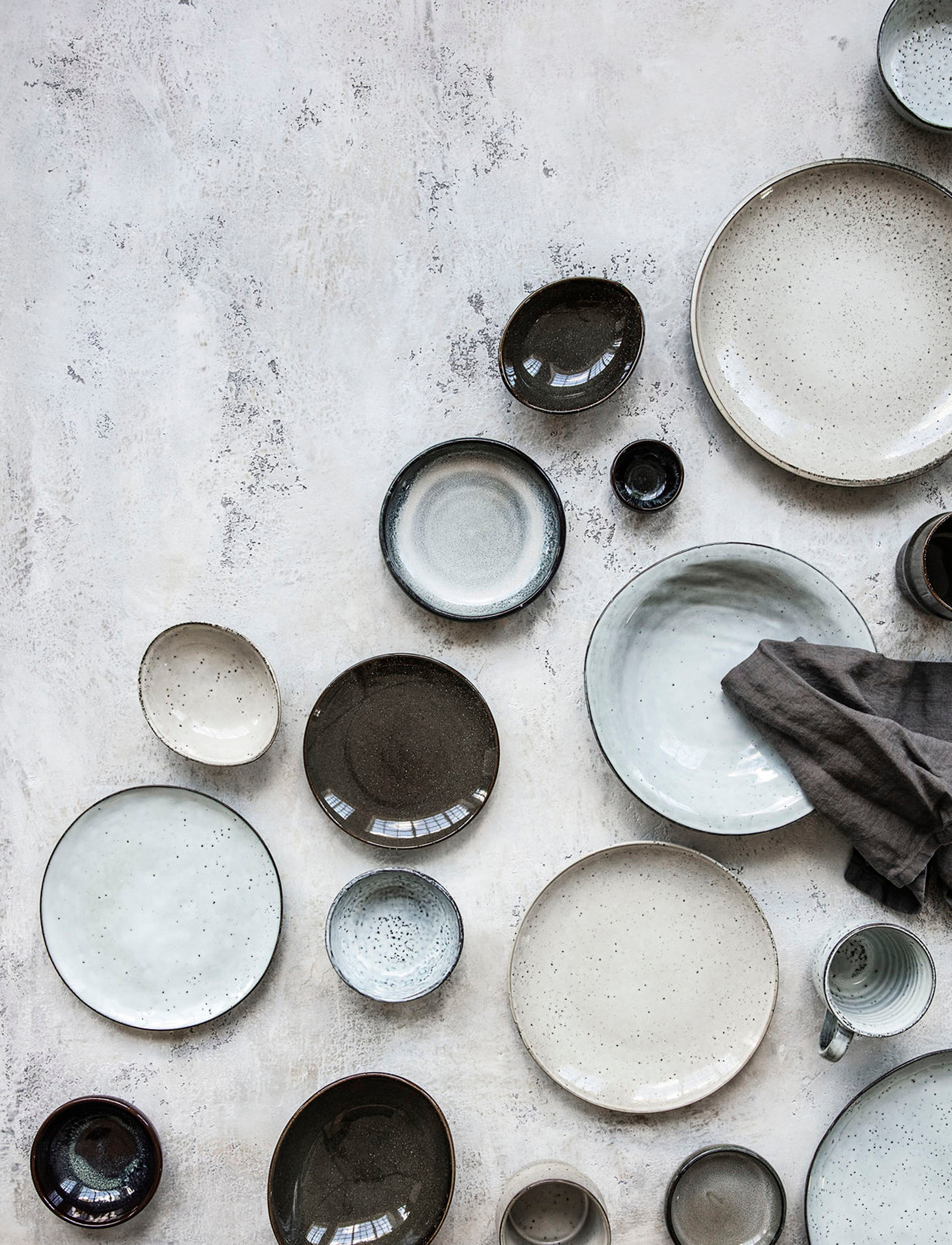 house doctor - Bowl, HDRustic, Grey, Blue - puuviljakausid - grey/blue - 3