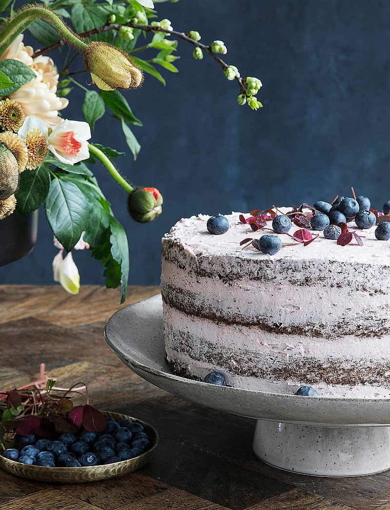 house doctor - Rustic Cake dish - nach preis einkaufen - grey/blue - 2