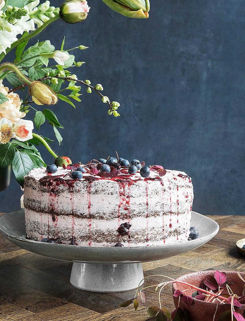 house doctor - Rustic Cake dish - nach preis einkaufen - grey/blue - 3