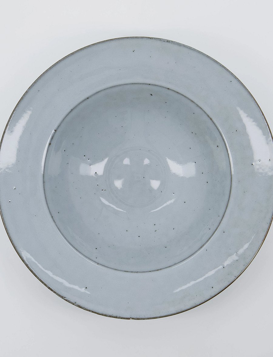 house doctor - Pasta plate, Rustic, Grey/Blue - grey/blue - 3