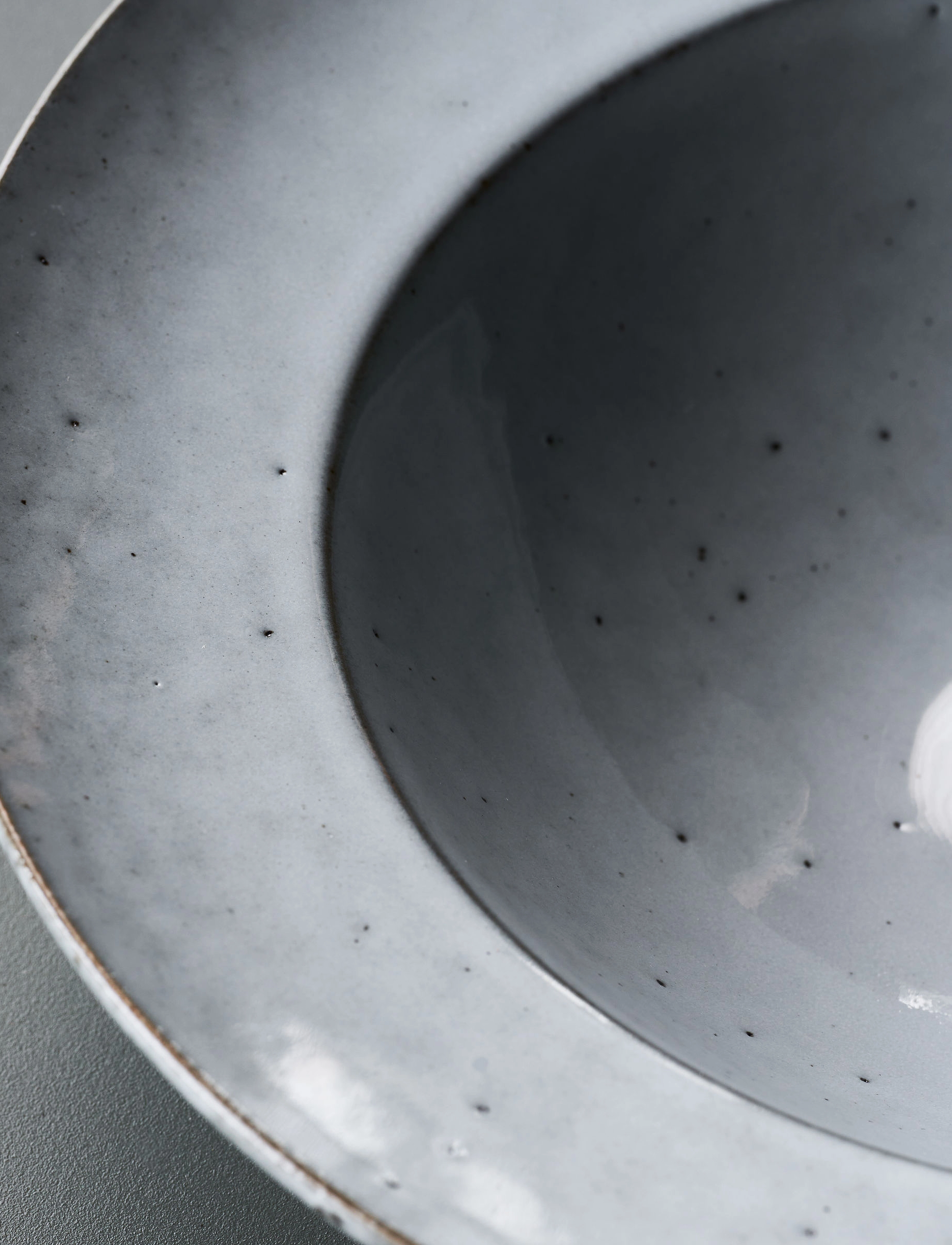house doctor - Pasta plate, Rustic, Grey/Blue - grey/blue - 4