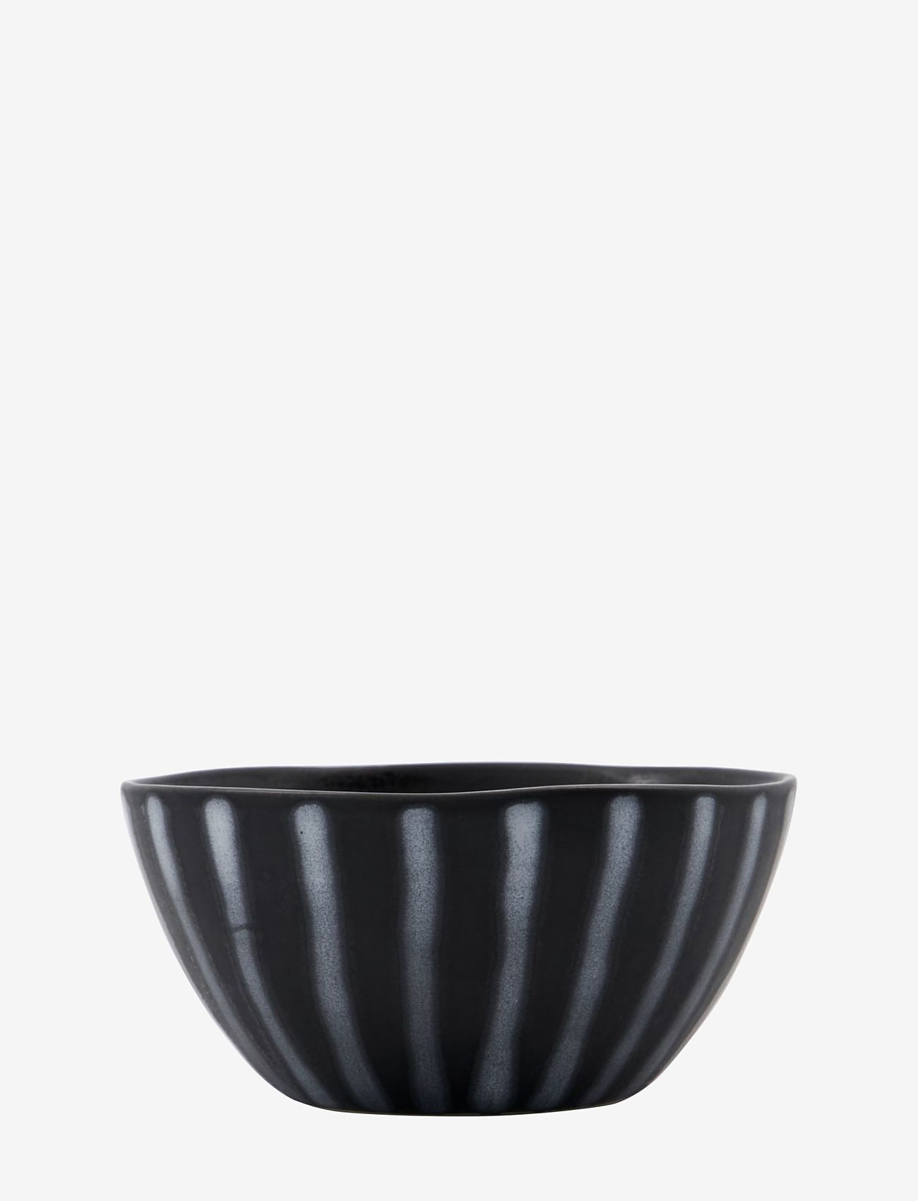 house doctor - Bowl, Line, Black/Brown - bols de petit-déjeuner - black/brown - 1
