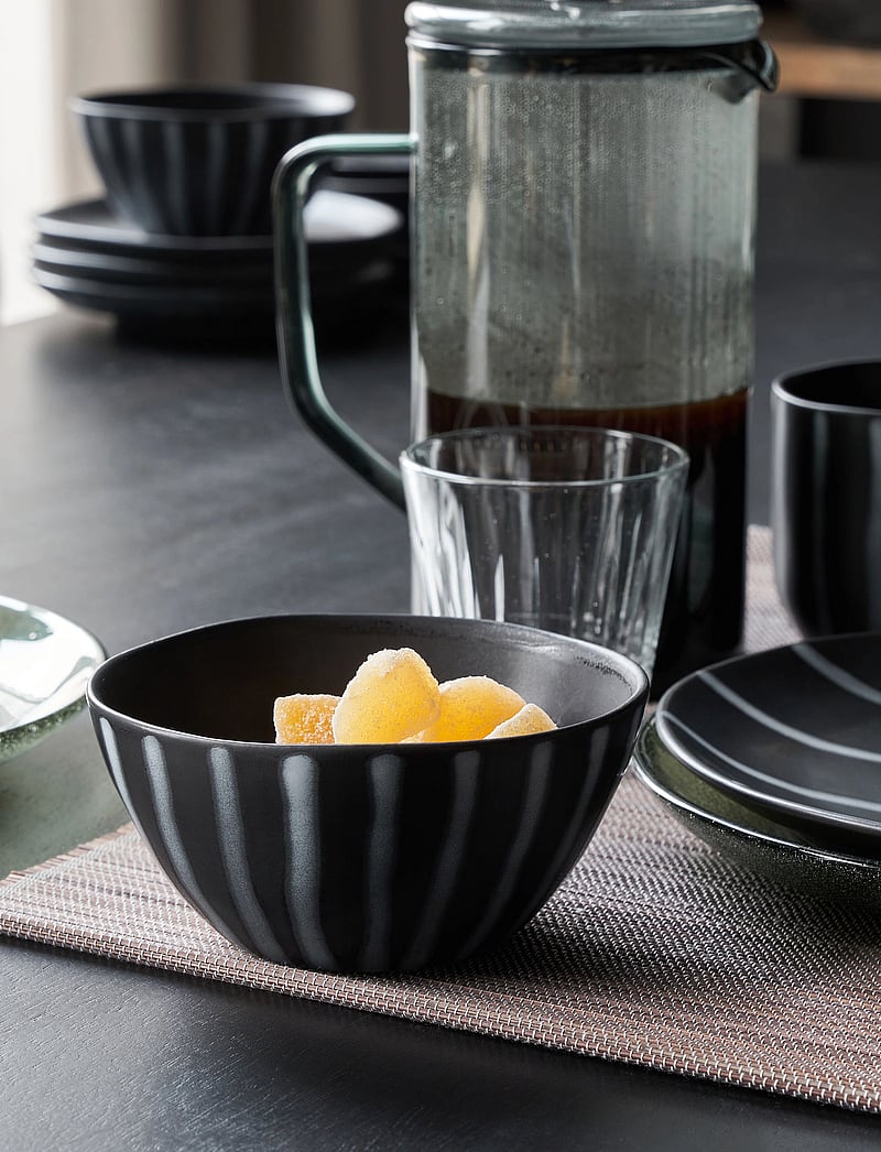 house doctor - Bowl, HDLine, Black, Brown - müslischalen - black/brown - 0