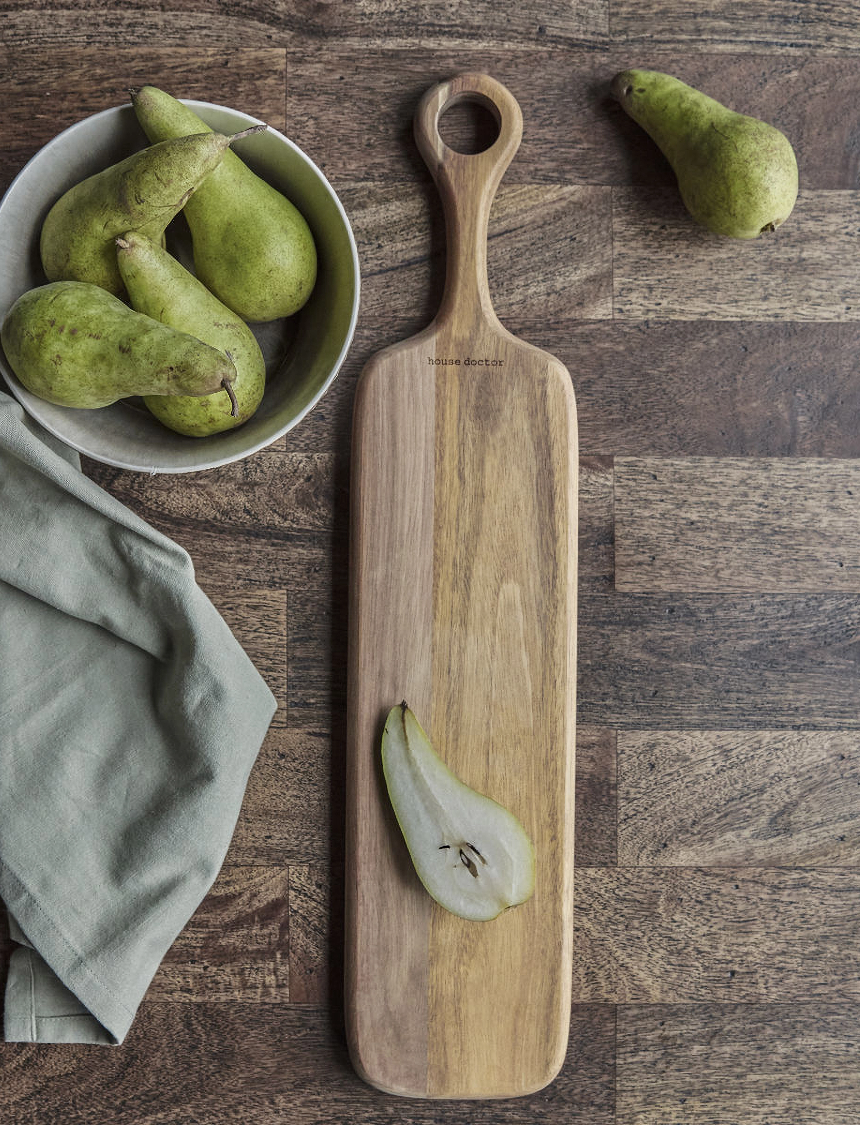 house doctor Cutting Board, Hdeya, Nature, 55X12X2 cm, Boards, Braun - Wooden Homeware