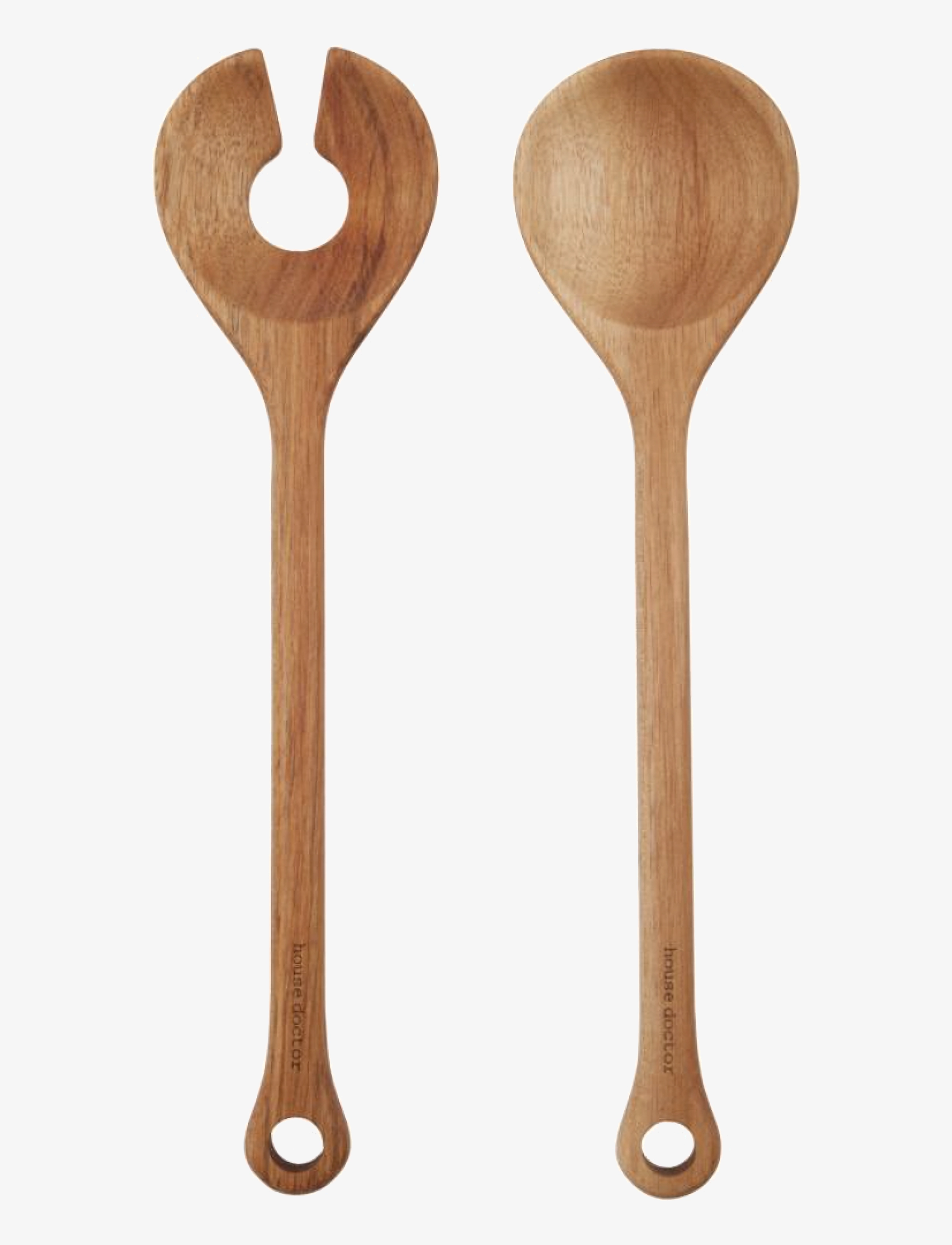HOUSE DOCTOR Salad Servers, Hdeya, Nature Braun - L27.5CM - Unisex