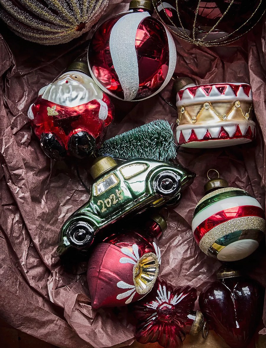 house doctor - Ornament, HDCar, Green;Gold - grÖn, guld - 0