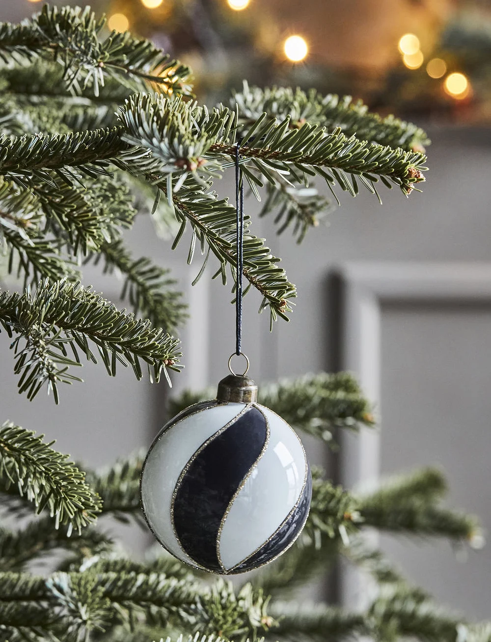 house doctor - Ornaments, HDCoil, Black/White - osta hinna alusel - black/white - 3