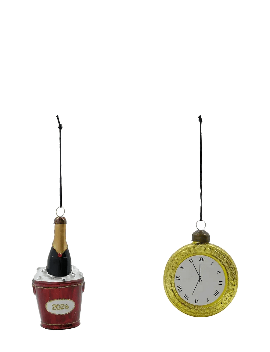 house doctor - Ornaments, HDNewYear2025, Golden - gyllen - 1