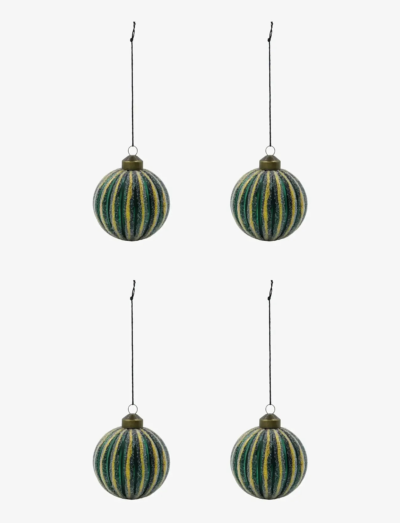 house doctor - Ornaments, HDFrost, Green - jõuluehted - grÖn - 0