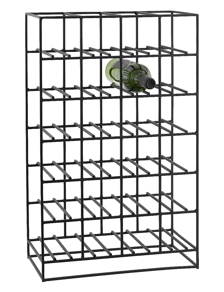 house doctor - Wine rack, HD24, Black - hoiustamine ja riiulid - black - 0