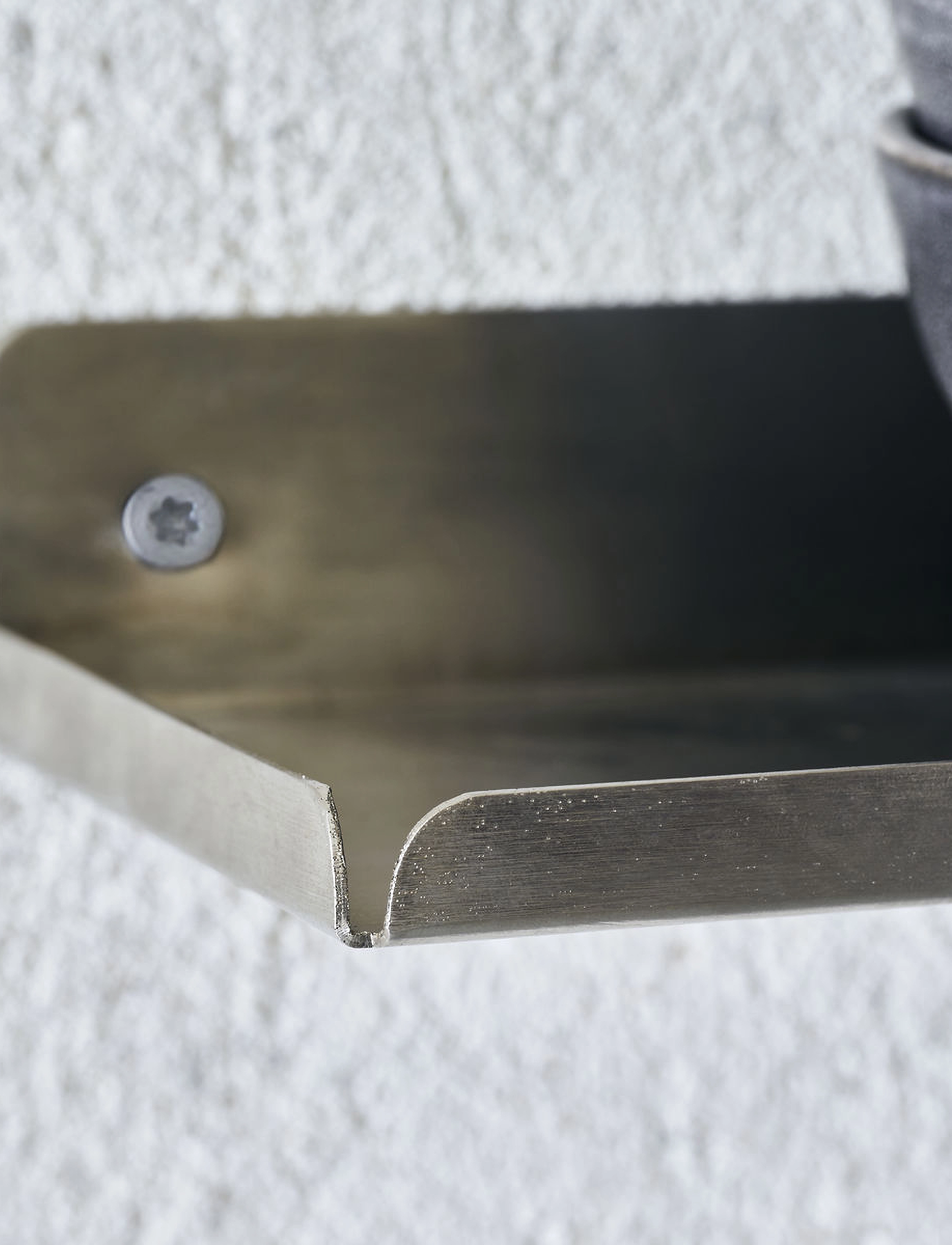 house doctor - Hylde, HDLedge, Børstet sølv - opbevaring til badeværelse - brushed silver - 3