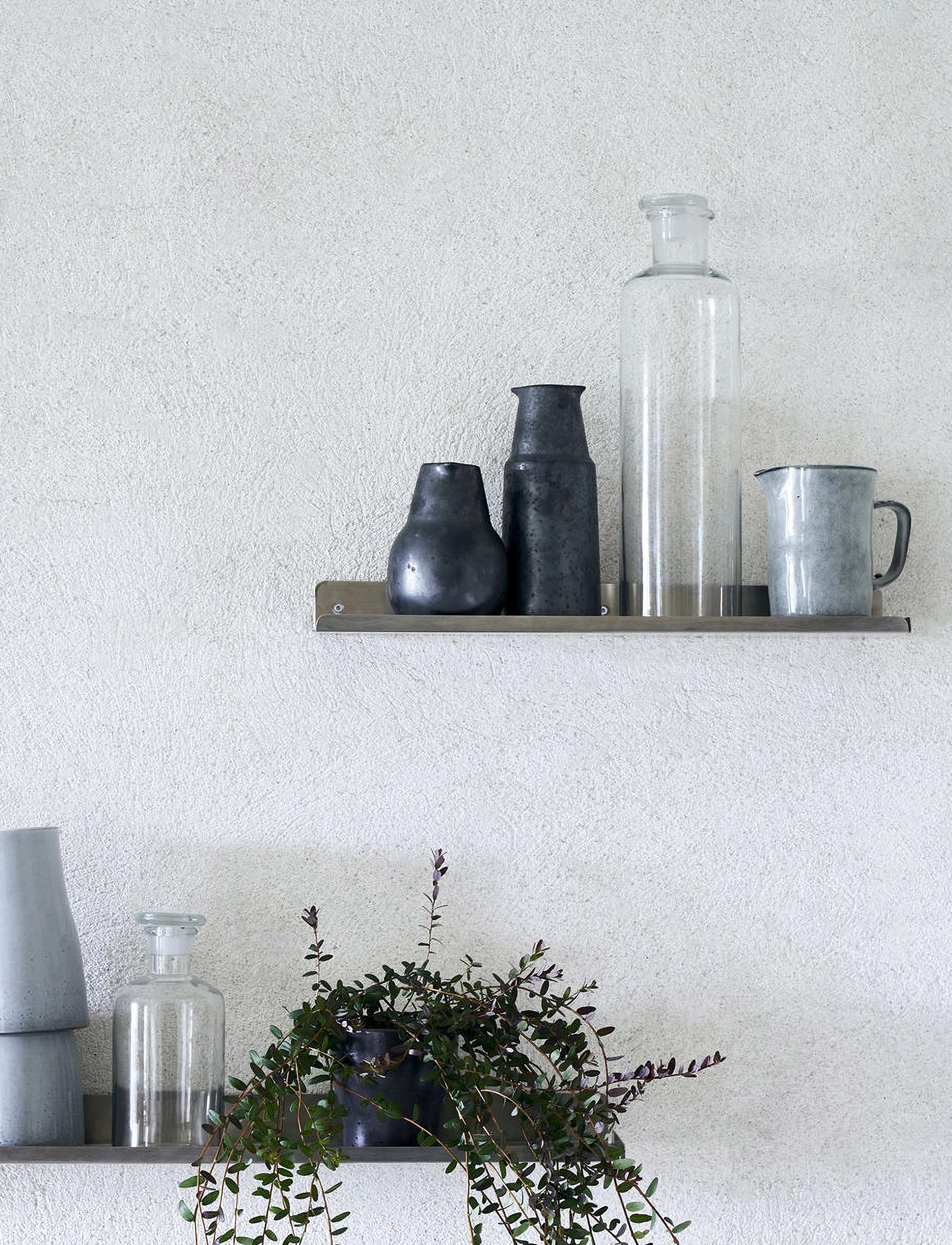 house doctor Shelf, Hdledge, Brushed Silver, L:43 cm, Furniture, Silber - Shelves, Homeware