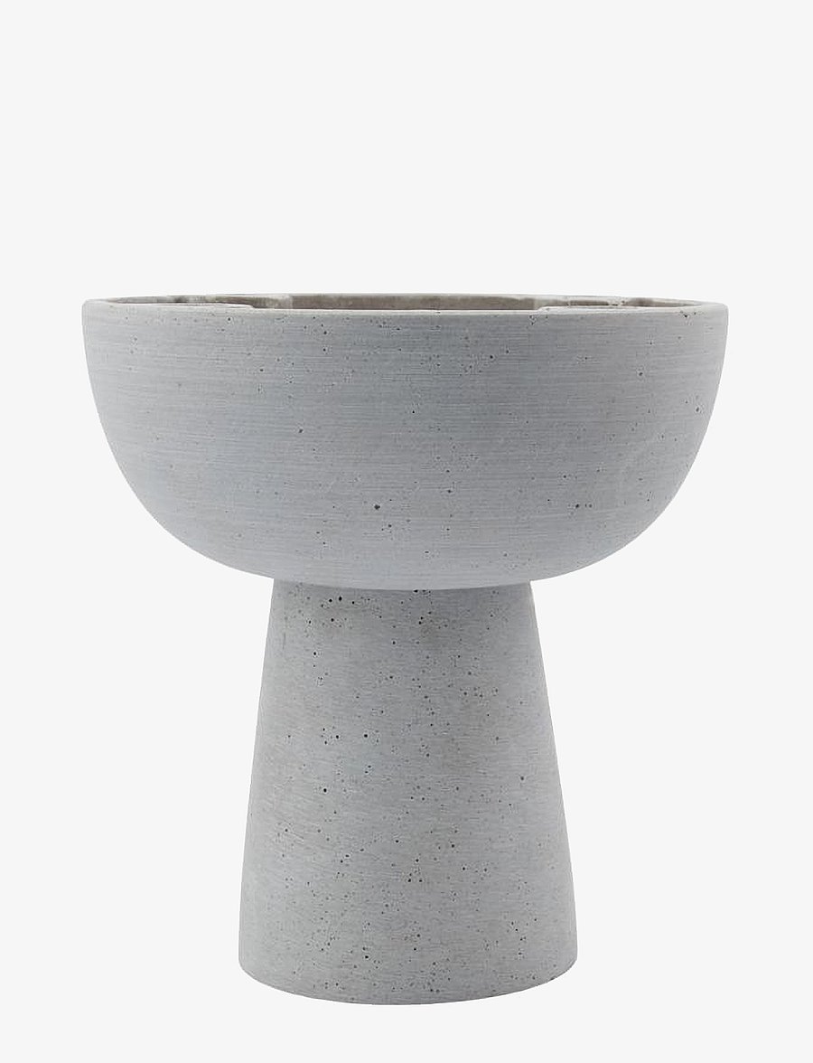 house doctor - Candle holder, HDMarb, Grey - grey - 1