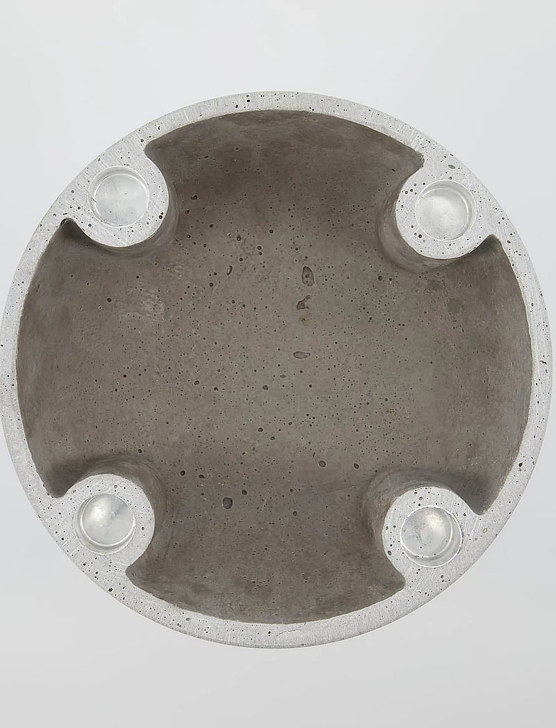 house doctor - Candle holder, HDMarb, Grey - grey - 5