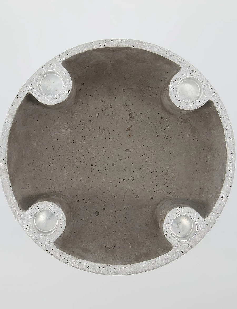 house doctor - Candle holder, HDMarb, Grey - grey - 5