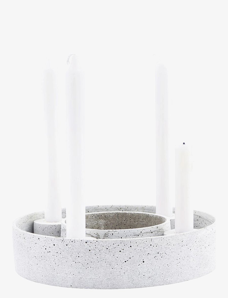 house doctor - Candle stand, HDThe Ring, Grey - küünlajalad - grey - 1