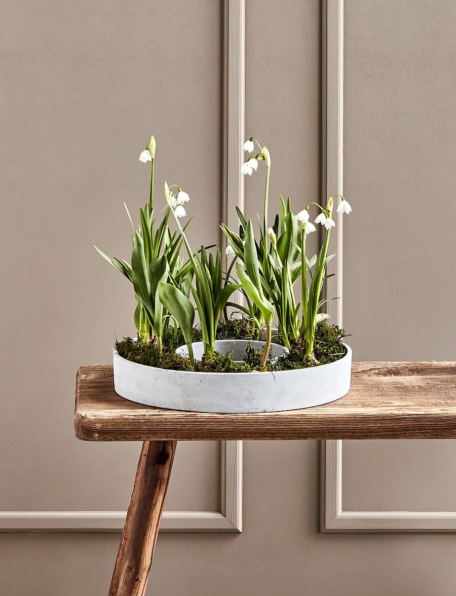 house doctor - Candle stand, HDThe Ring, Grey - küünlajalad - grey - 0
