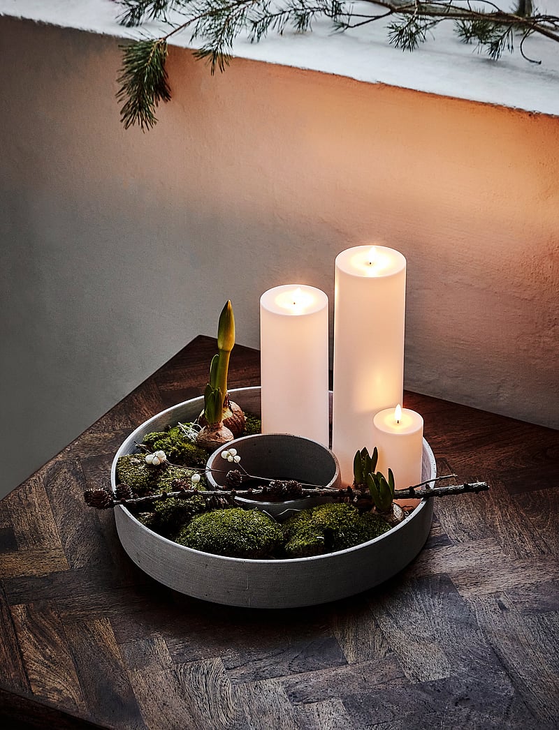 house doctor - Candle stand, HDThe ring, Grey - kerzenständer - grey - 0