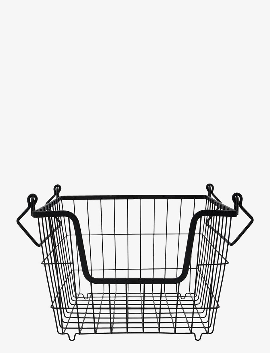 house doctor - Basket, HDTaw, Matte black - hoiukorvid - matte black - 1