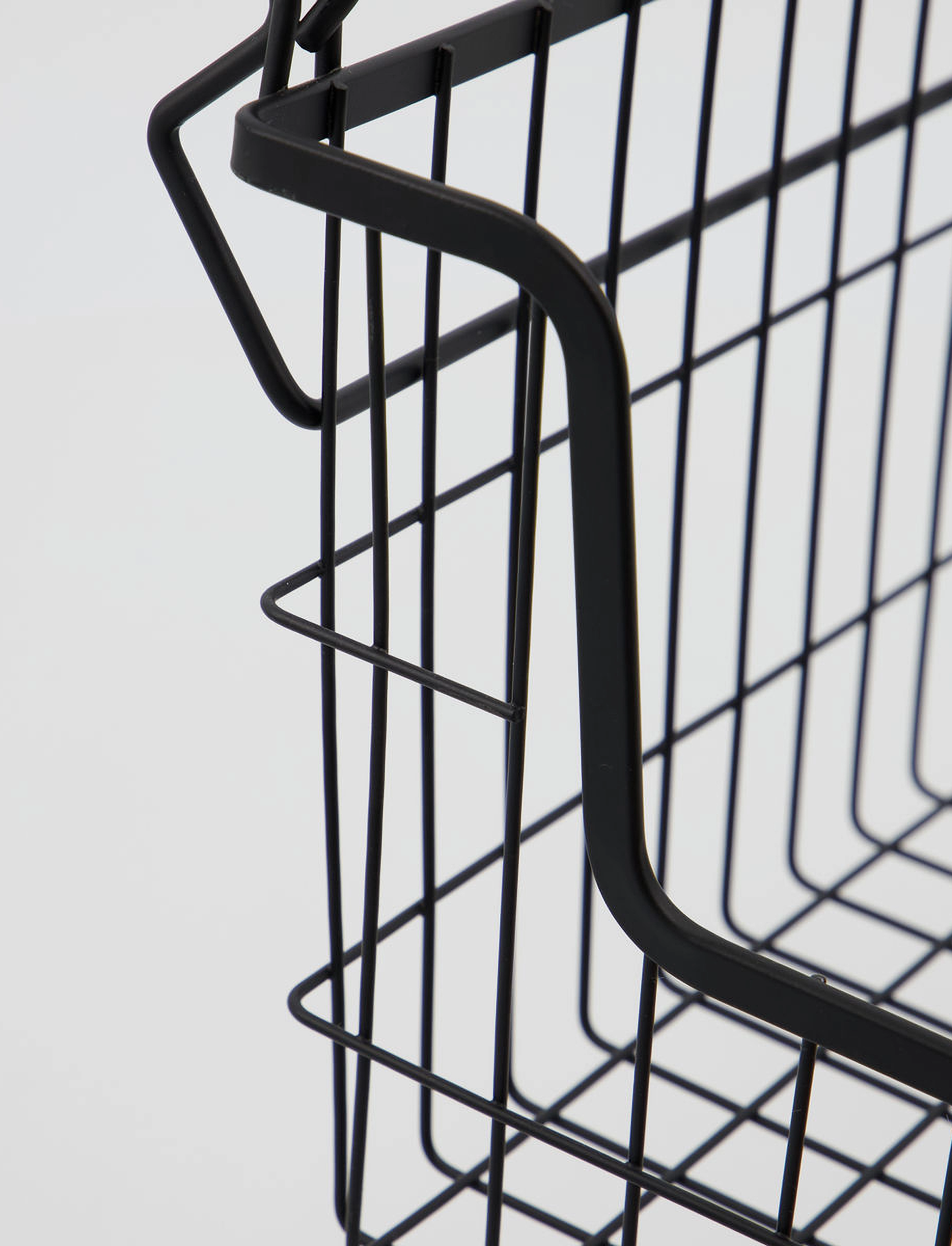 house doctor - Basket, HDTaw, Matte black - hoiukorvid - matte black - 3