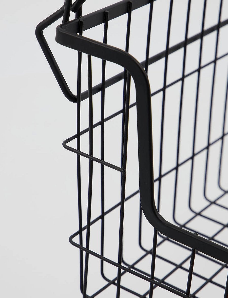 house doctor - Basket, HDTaw, Matte black - hoiukorvid - matte black - 3