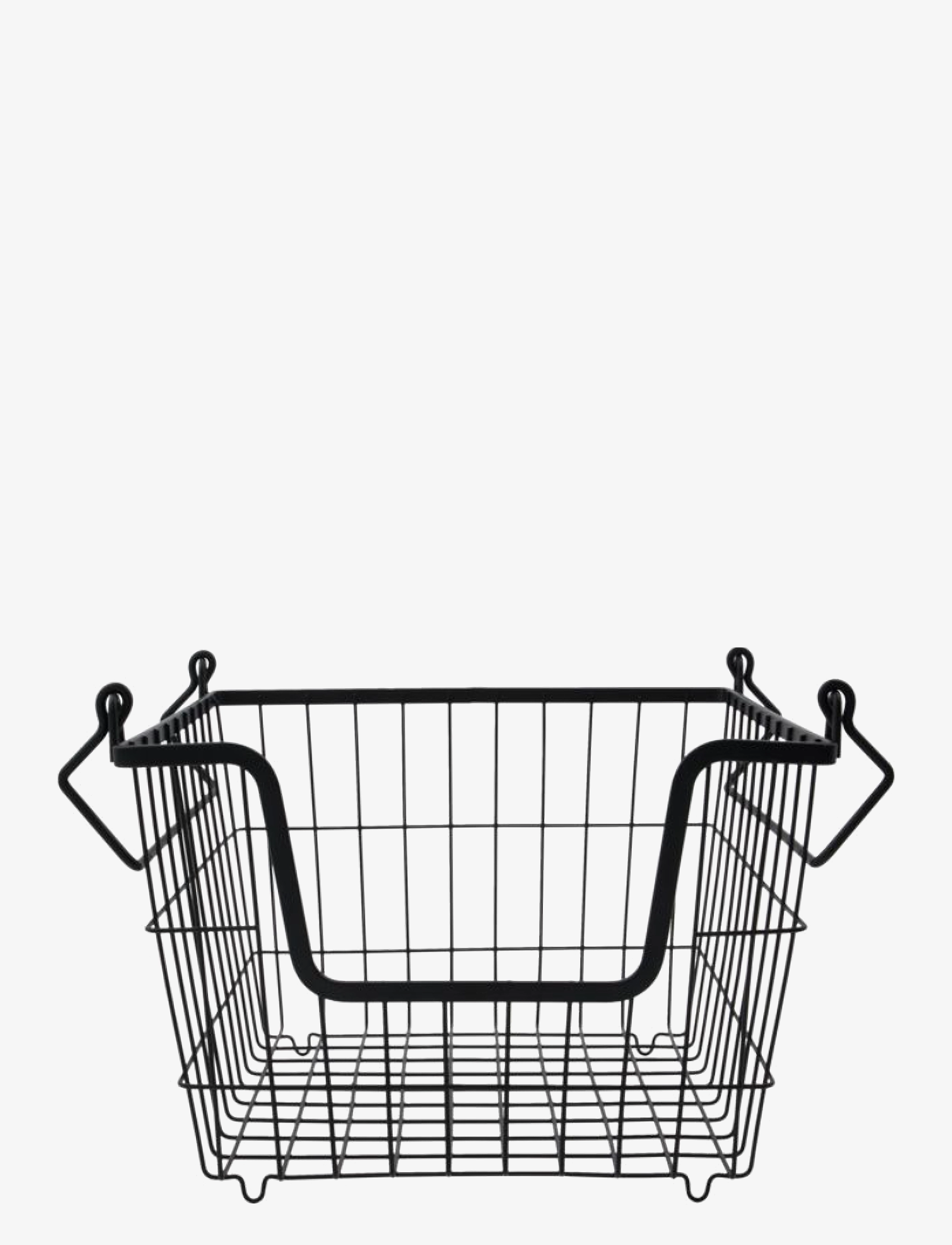 house doctor Basket, Hdtaw, Matte Black, Opbevaringskurv, Sort, Str: 26.7X26.7X20.3CM