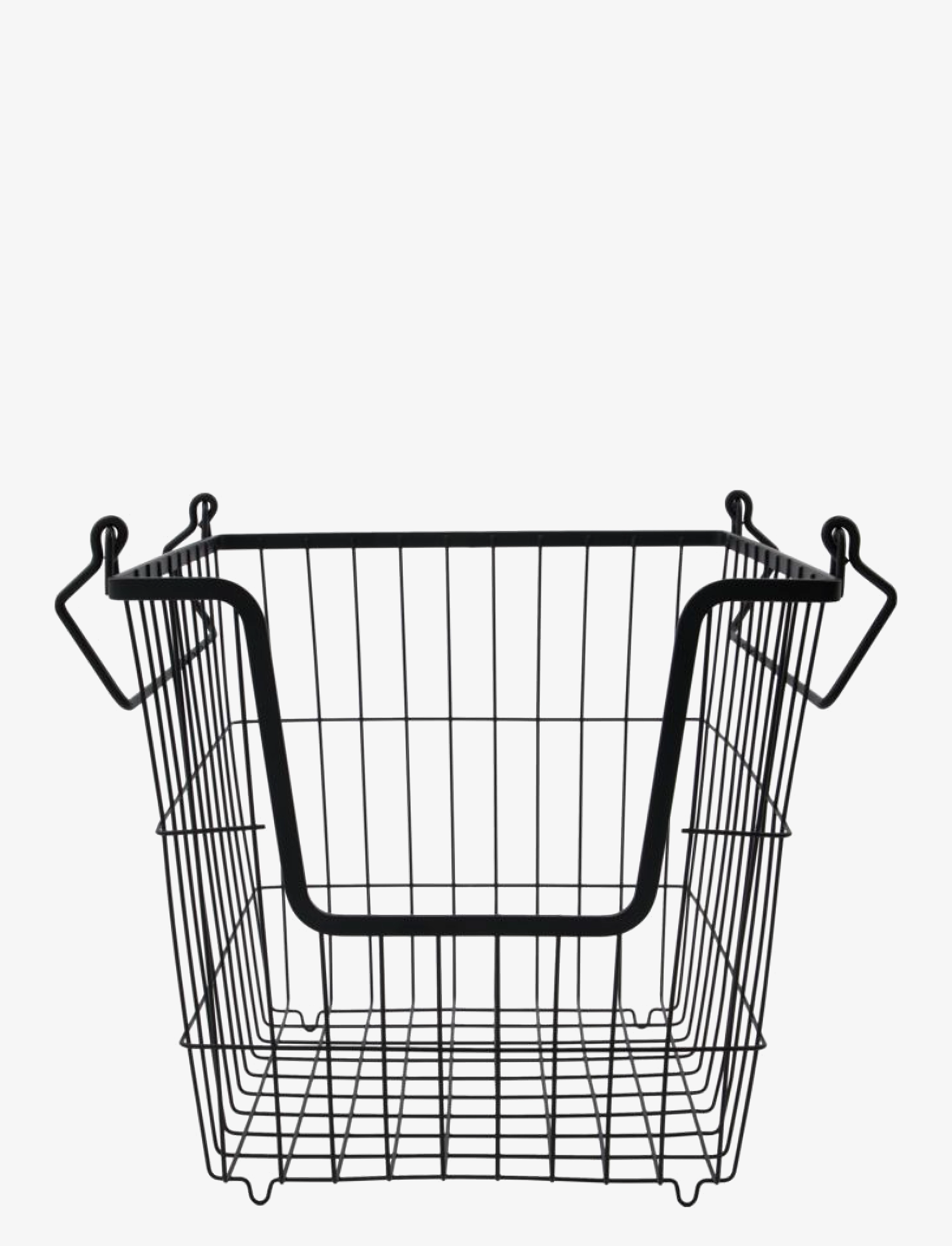house doctor Basket, Hdtaw, Matte Black, Opbevaringskurv, Sort, Str: 26.7X26.7X26.7CM