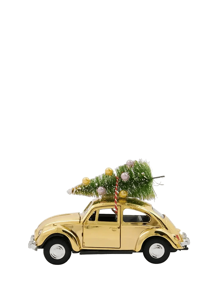 house doctor - Decoration, HDXmas car, Golden - jõulukaunistused - gold - 1