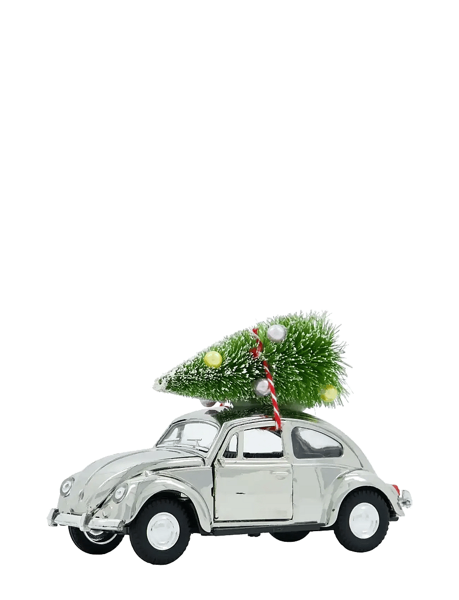 house doctor - Decoration, HDXmas car, Silver - jõulukaunistused - silver - 1