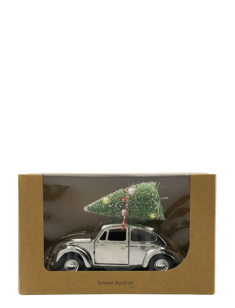 house doctor - Decoration, HDXmas car, Silver - jõulukaunistused - silver - 2