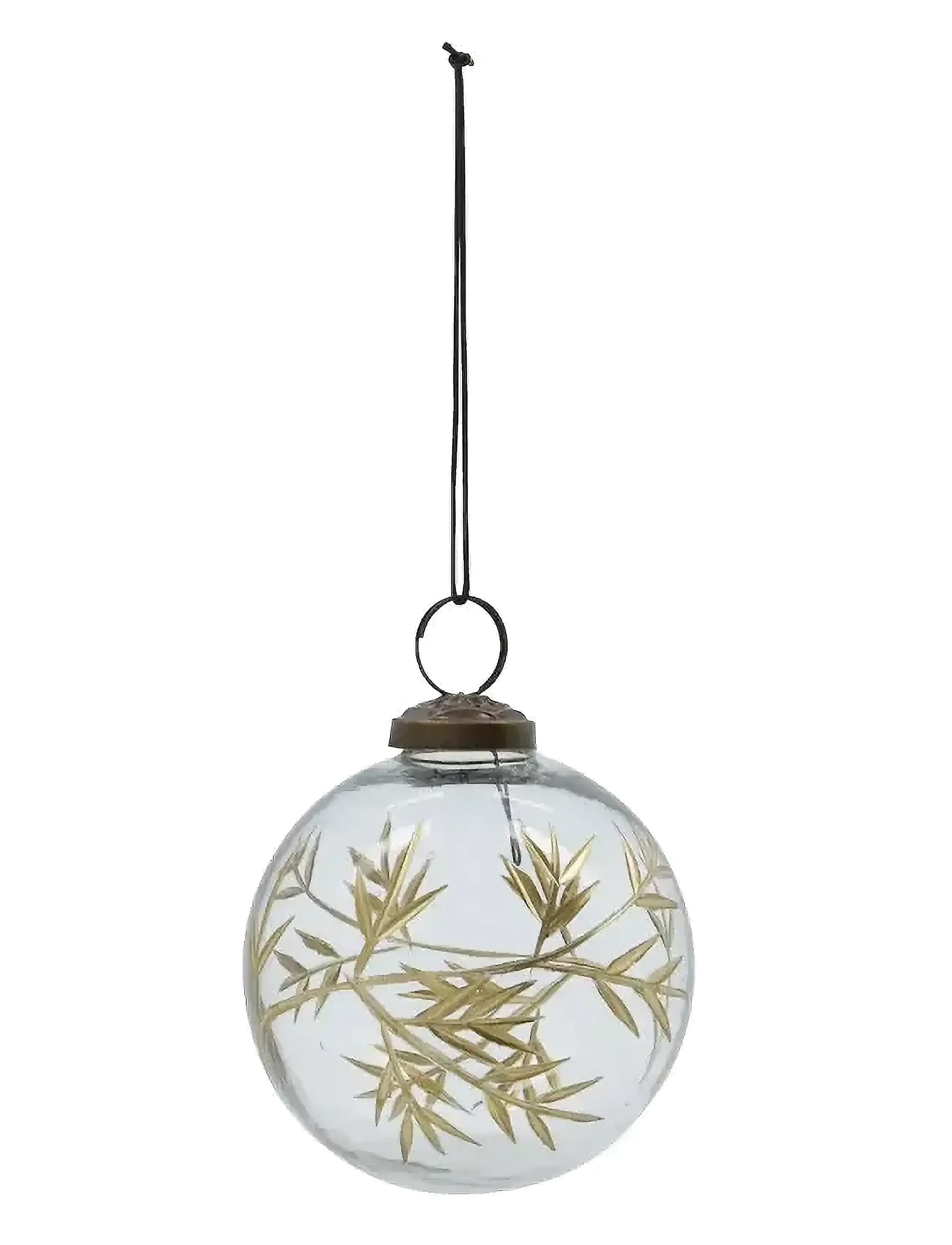house doctor - Christmas ornament, HDLeaf, Clear, Gold - gold - 2