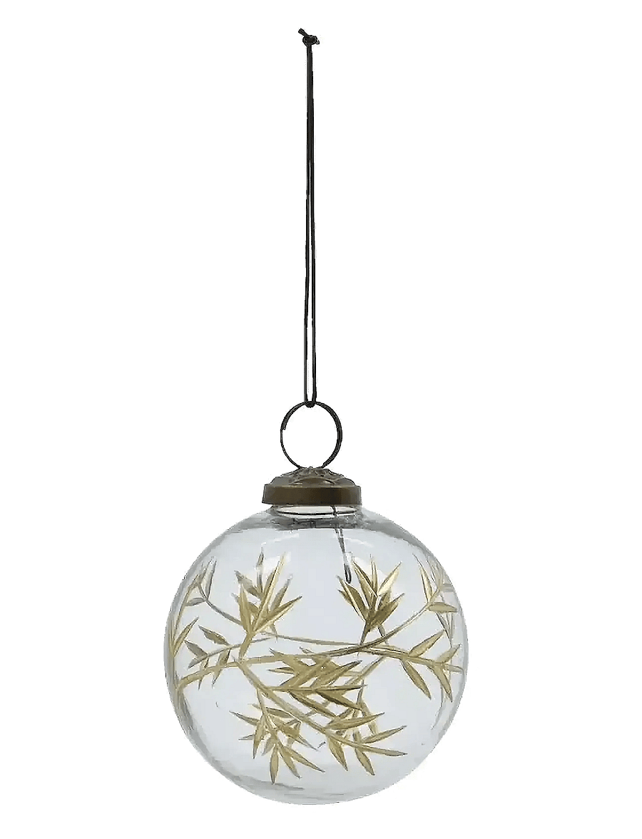 house doctor - Christmas ornament, HDLeaf, Clear, Gold - gold - 2