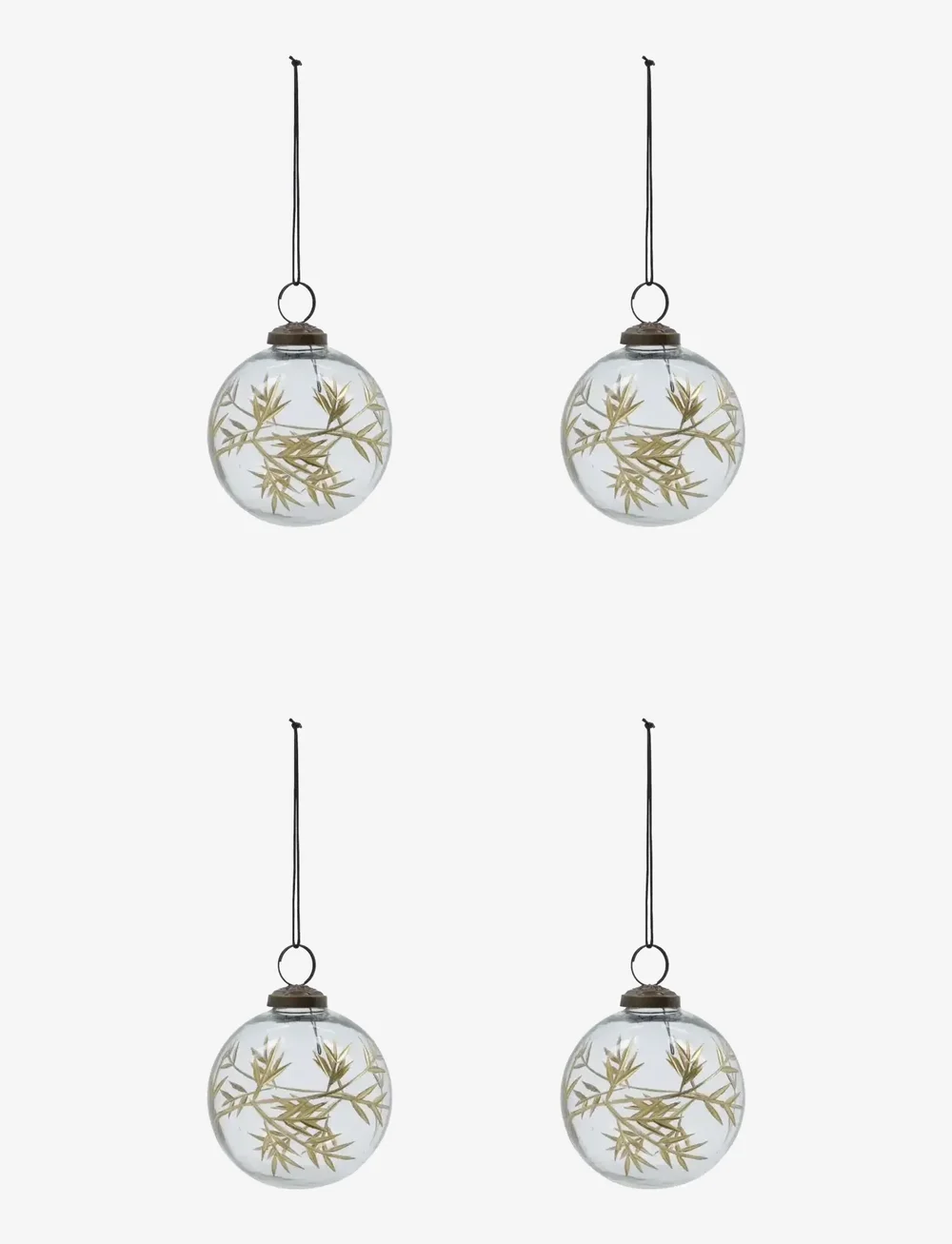 house doctor - Ornaments, HDLeaf, Clear;Gold - osta hinna alusel - klar, guld - 0