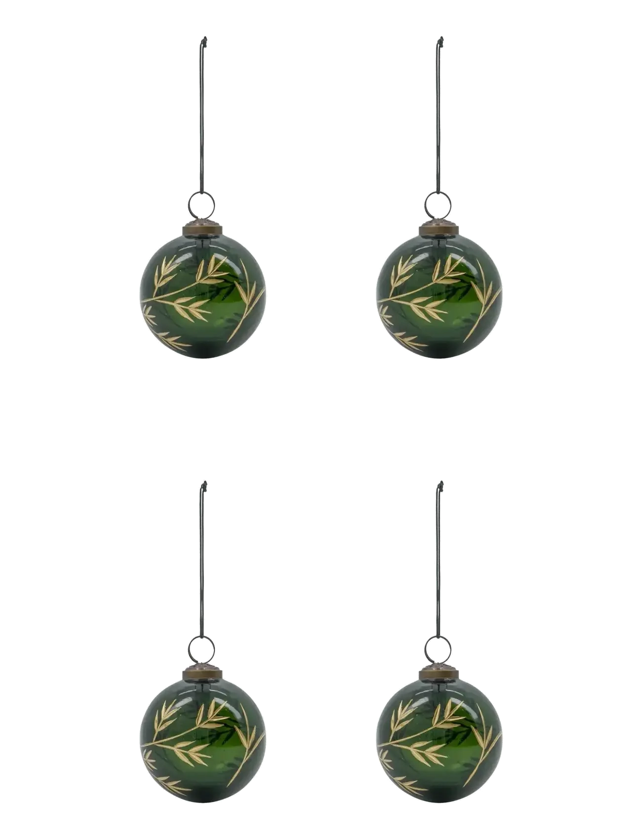 house doctor Christmas ornament, HDLeaf, Green, - Interior - GREEN / green