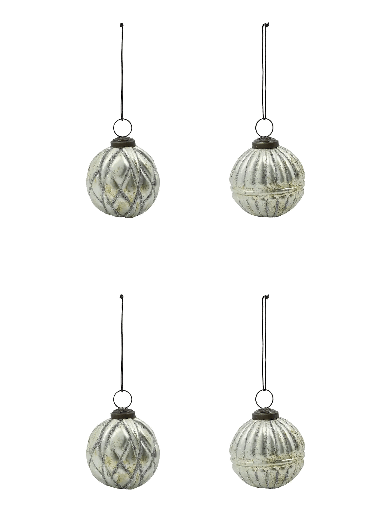 house doctor | Ornaments, Hdrhomb, Antique Silver | 7.5X7.5X1CM