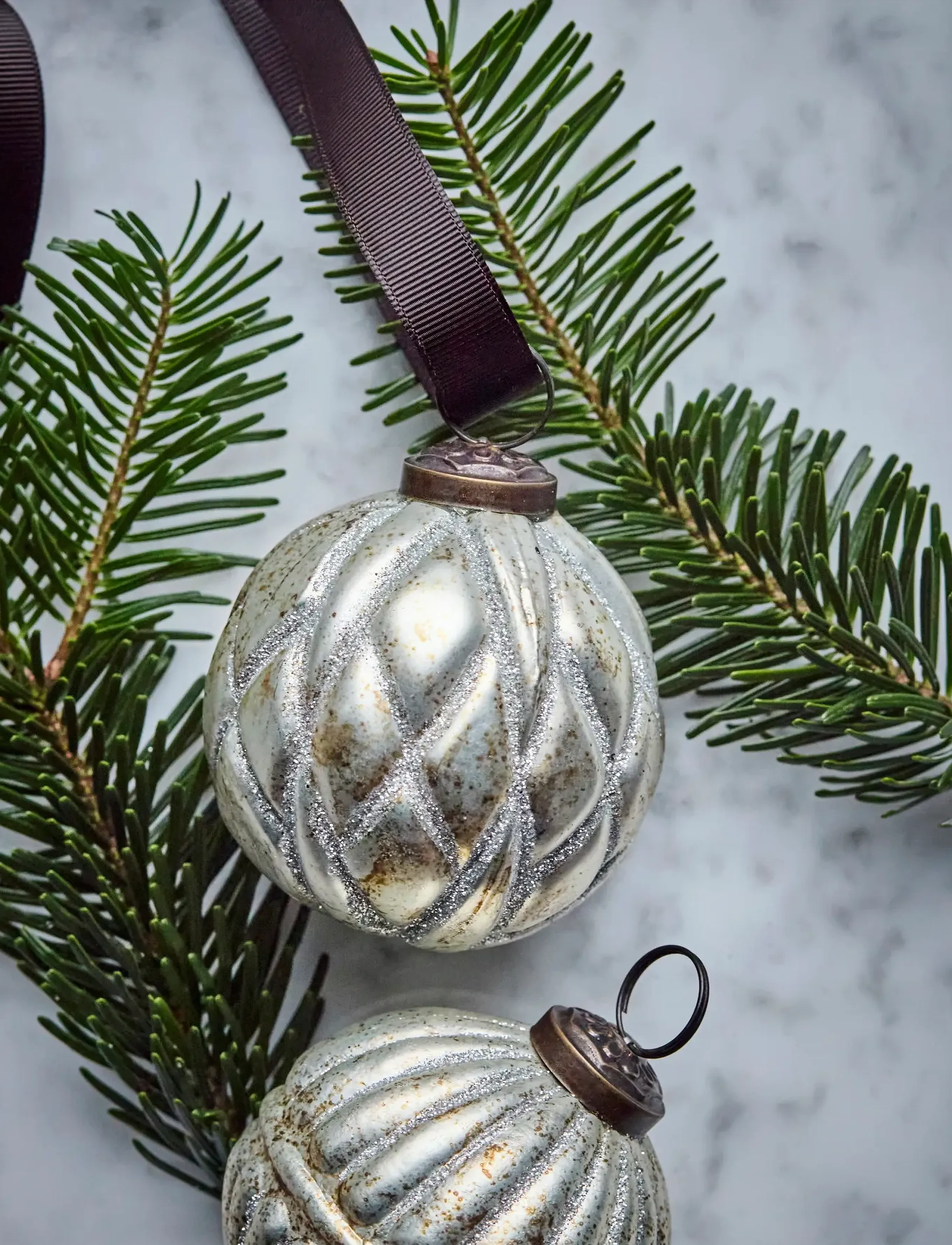 house doctor Julepynt, Hdrhomb, Antik Sølv, 7.5X7.5X1 cm, Christmas Decoration, Silber - Baubles & Tree Accessories, Homeware