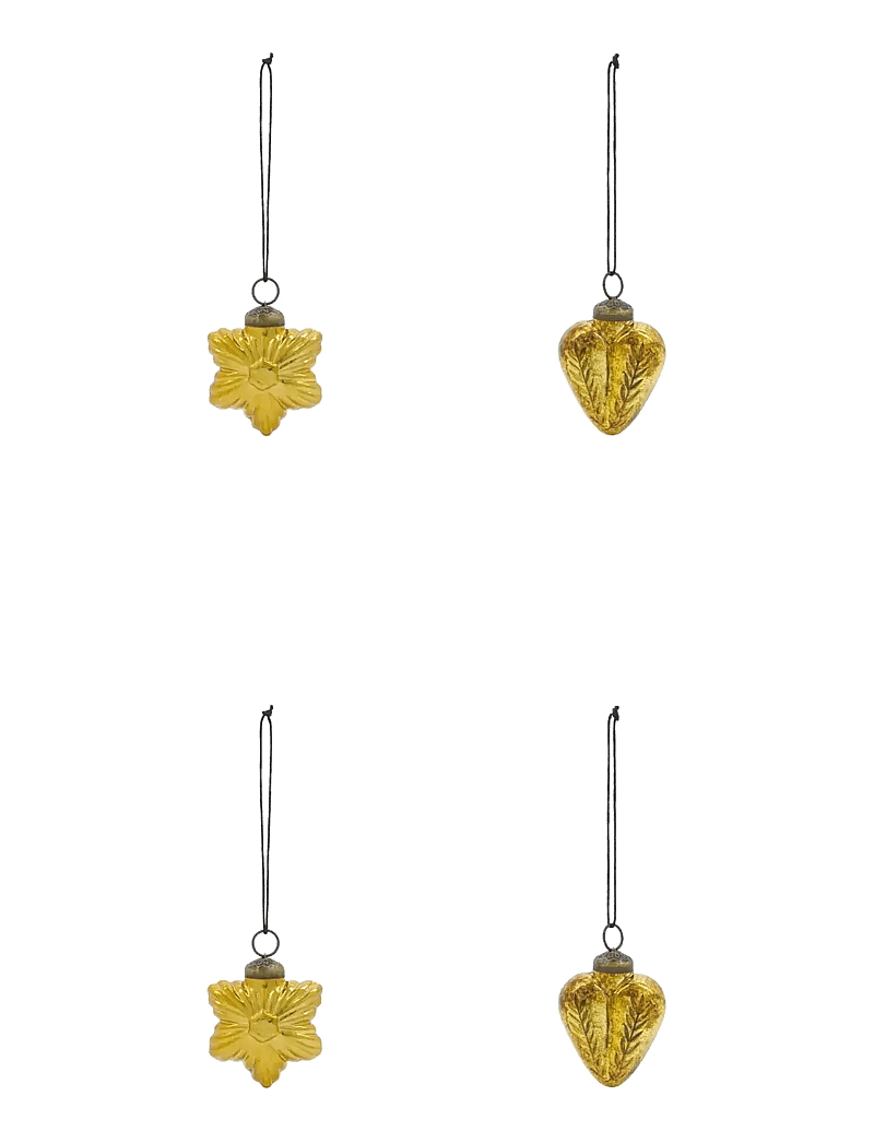 house doctor - Ornaments, HDHeart and Star, Golden - madalaimad hinnad - gyllen - 0