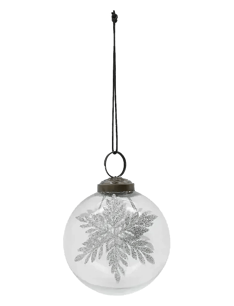 house doctor - Christmas ornament, HDSnowi, Clear, - klar, silver - 2