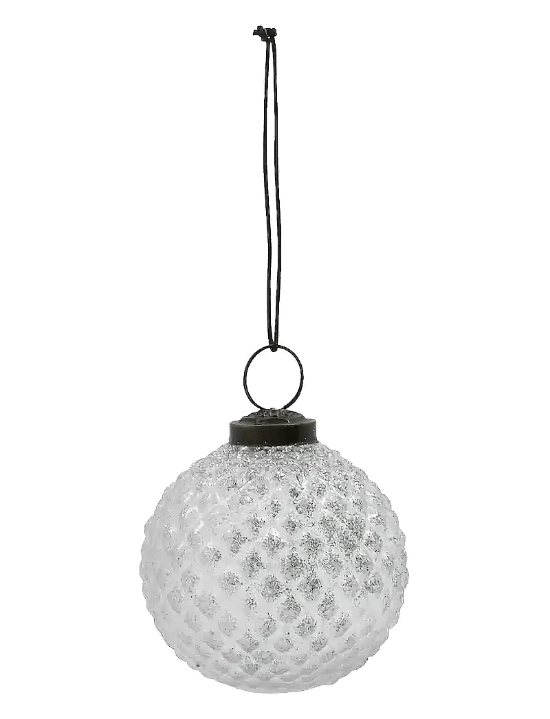 house doctor - Christmas ornament, HDSnowi, Clear, - klar, silver - 3