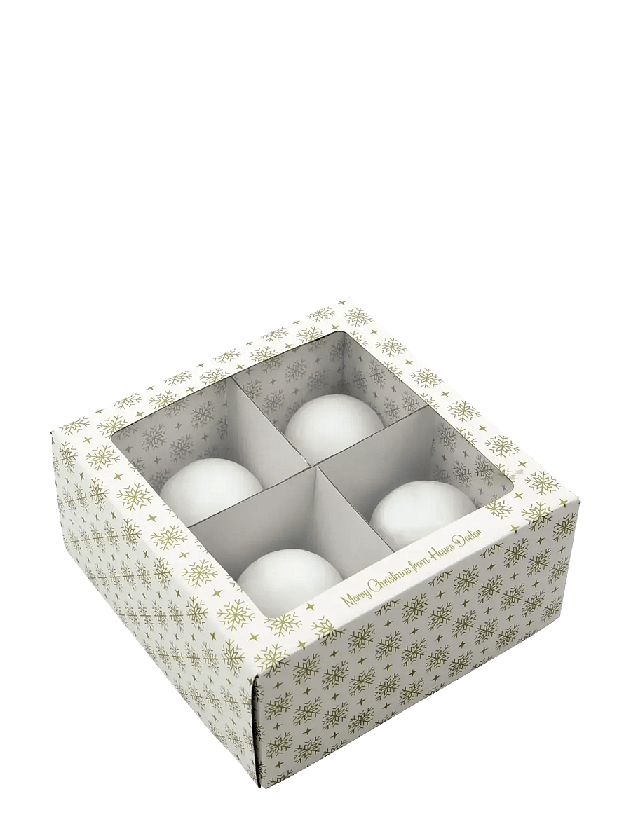 house doctor - Christmas ornament, HDSnowi, Clear, - klar, silver - 4